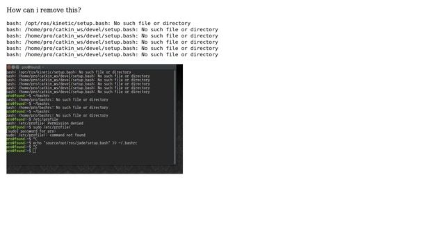 Ubuntu: /catkin_ws/devel/setup.bash: No such file or directory смотреть онлайн