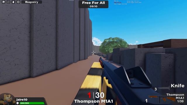 Roblox Weaponry | Tommy gun Revamp Animations | смотреть онлайн