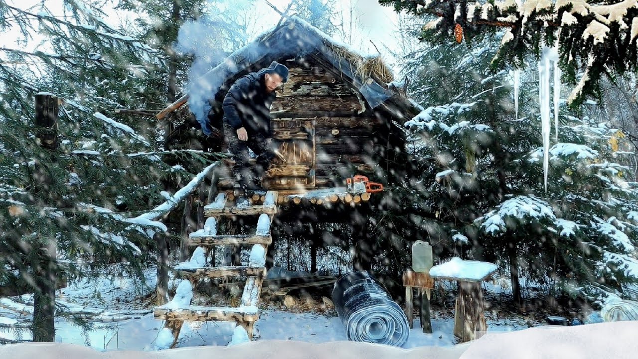 ДОБРАЛСЯ ДО ИЗБЫ / ПУРГА, МЕТЕЛЬ/ ГОТОВЛЮСЬ ЗИМОВАТЬ. смотреть онлайн