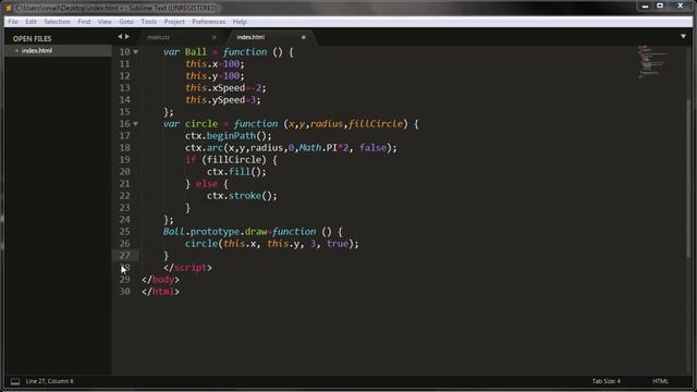 #19 Анимация Canvas на JavaScript, Уроки по JavaScript смотреть онлайн