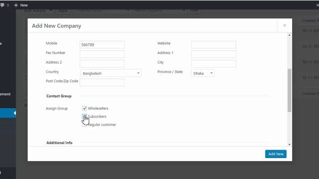 WP ERP - CRM - How to create a new company смотреть онлайн