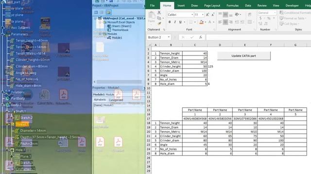 connecting Excel to Catia through VBA macro vs. VBA userform смотреть онлайн