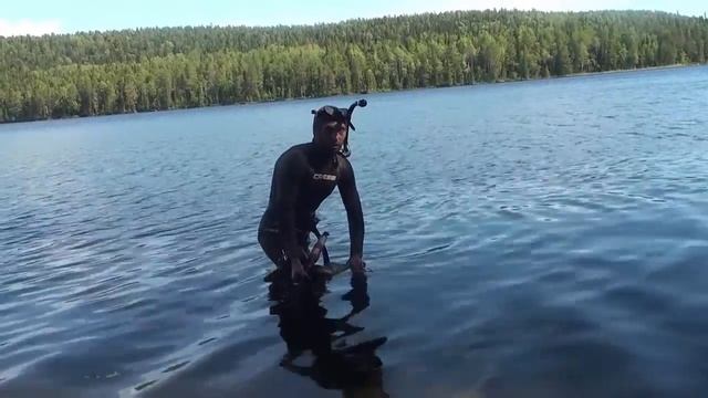 Озеро Кукас. Результат подводной охоты. смотреть онлайн