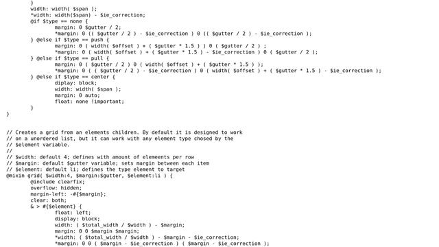 SASS based semantic fluid grid смотреть онлайн