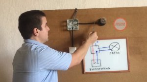 Как подключить одноклавишный выключатель к лампочке. Подробная схема монтажа от А до Я.