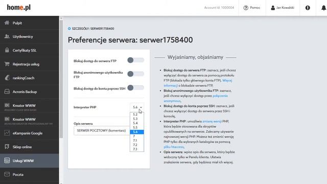 Jak włączyć nowy interpreter PHP 7.3? смотреть онлайн