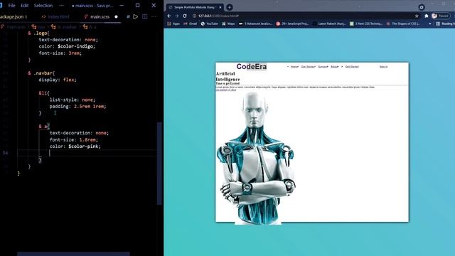 Simple Portfolio Website Using SCSS and SASS | SASS&SCSS | HTML | CodeEra смотреть онлайн