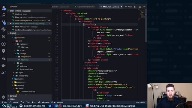 Building a web app live with JavaScript using NodeJS and VueJS смотреть онлайн