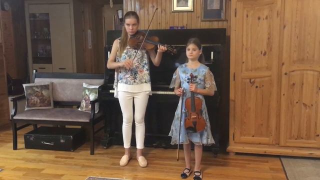 И.Бах Менуэт дуэт I. Bach Minuet 3 Duet