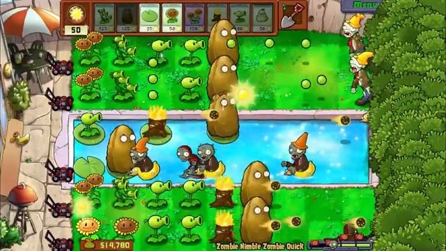The Best Plants vs Zombies gameplay yet! FULL GAME - No Commentary смотреть онлайн