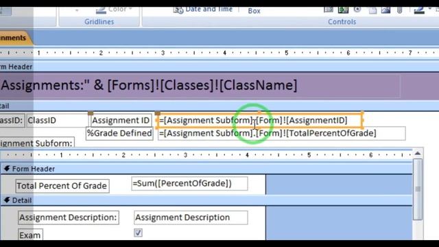 Student Assignment Database Ms Access Part 8 смотреть онлайн