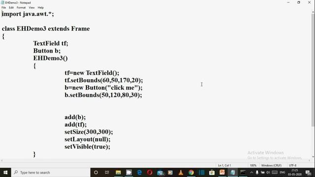 Event Handling Program by Anonymous Class in Java (हिंदी में) смотреть онлайн