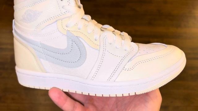 Air Jordan 1 High MM Coconut Milk Pure Platinum Shoes смотреть онлайн