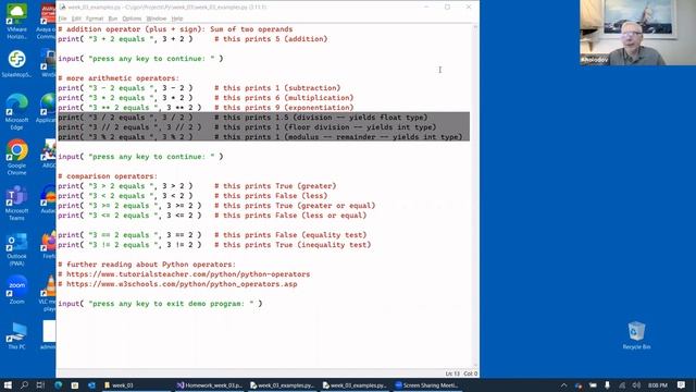 4.3 Arithmetic Operators and Data Types смотреть онлайн