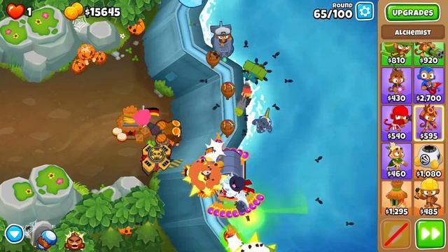 Flooded Valley Chimps Black Border Guide 28.2 - Bloons TD 6 смотреть онлайн