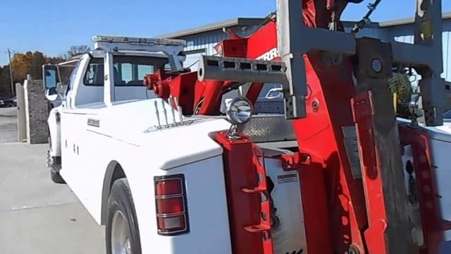 2006 Ford F750 with Jerr Dan 14 Ton Wrecker Bed смотреть онлайн