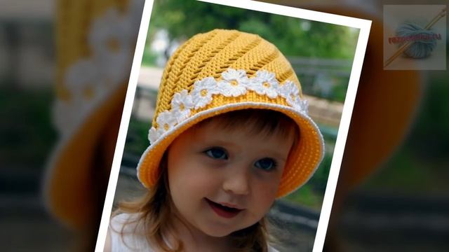 Красивые вязаные крючком шляпы для девочек. Beautiful crochet hats for girls смотреть онлайн
