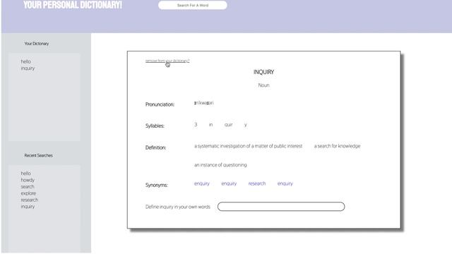 Personal Dictionary App смотреть онлайн