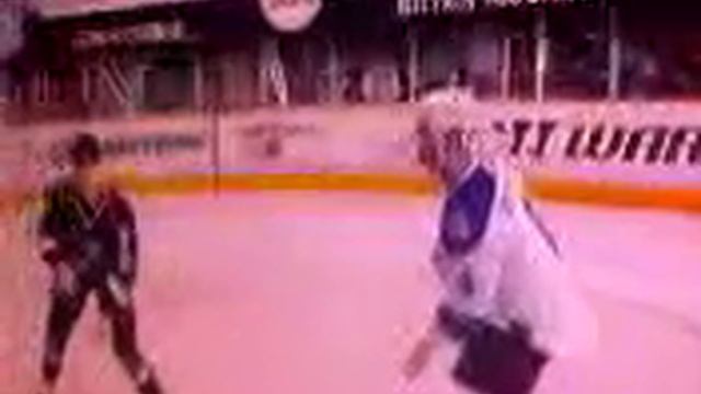 NHL 09 Xbox 360 Glitch in a fight смотреть онлайн