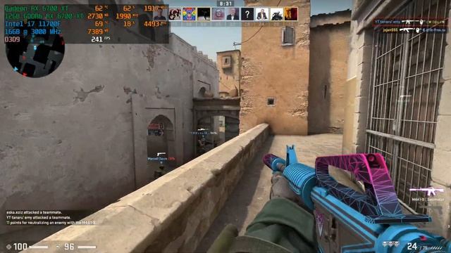 CS GO - RX 6700 XT i7 11700F смотреть онлайн