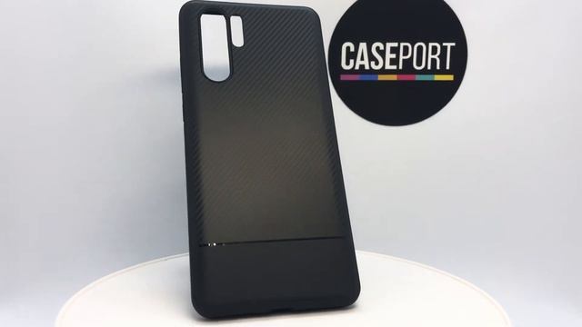 Тонкий чехол на Huawei P30 Pro в стиле карбон, серии Fit от Caseport смотреть онлайн