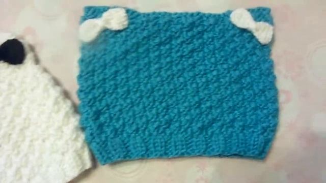 Шапочки кошки спицами жемчужной вязкой смотреть онлайн