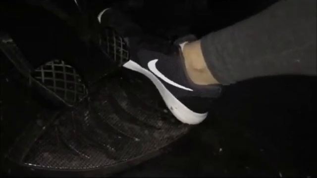 Girl Pedal Pumping In Nike Trainers And Socks
