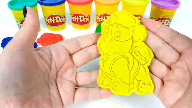 Learn Colors Play Doh Paw Patrol Molds Marshall Chase Skye Rocky Rubble Zuma Toys Rhymes смотреть онлайн