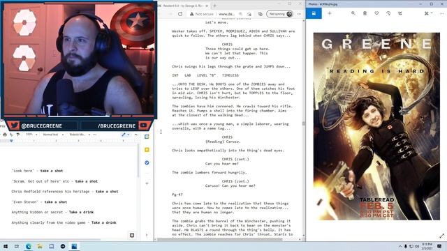 Drunk Resident Evil Script Recital w/Sark, Diction, Lawrence, Aplfisher смотреть онлайн