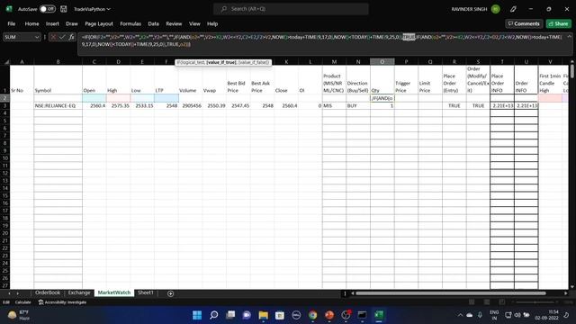 How to Create a Trading Bot in Excel - Inside Bar Breakout смотреть онлайн