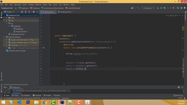 Java mysql Crud Project Using Intellij Idea смотреть онлайн