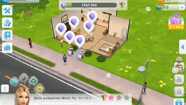 Играю в Sims Mobile день рождения Misty fly 33 1 часть смотреть онлайн