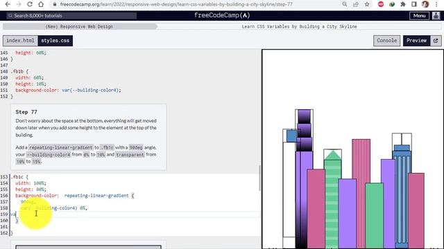 Learn CSS Variable By Building a City Skyline | Steps 61-80 | Freecodecamp | Responsive Web Design смотреть онлайн