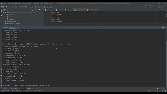 Page Rank || CS50's Introduction to Artificial Intelligence with python смотреть онлайн