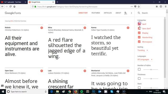 Finding a font using Google Fonts смотреть онлайн