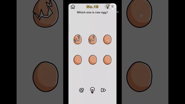 BRAIN OUT | LEVEL 19 | WHICH ONE IS RAW EGG | SHARP MIND | SOLUTION | BRAIN GAMES смотреть онлайн