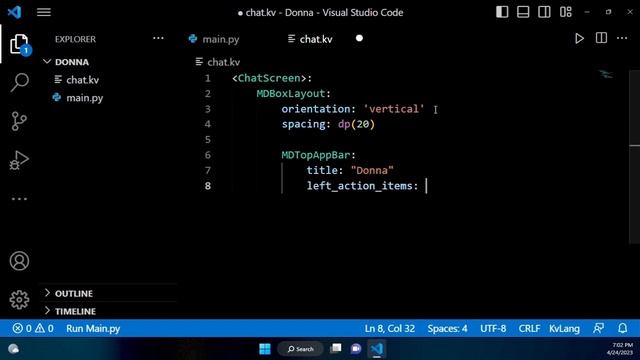 How to Build a Custom Chatbot Using Python and KivyMD: Complete Tutorial |#part1 смотреть онлайн