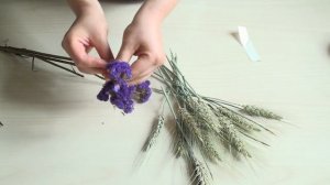 Композиция из сухоцветов. Мастер-класс. DIY