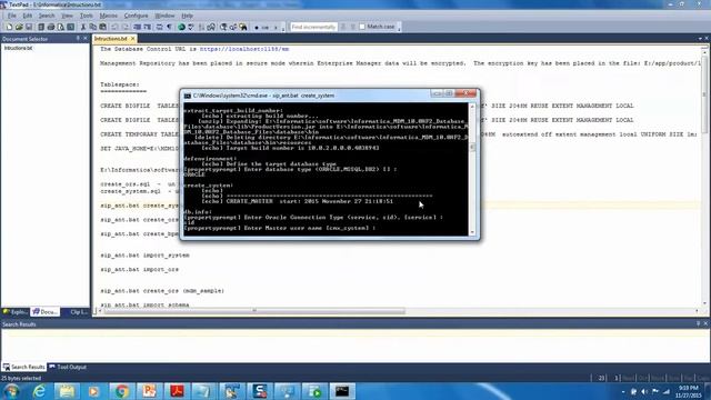 Part2 Informatica MDM 10 HF2 Installation on Windows - Database, Create Schema смотреть онлайн