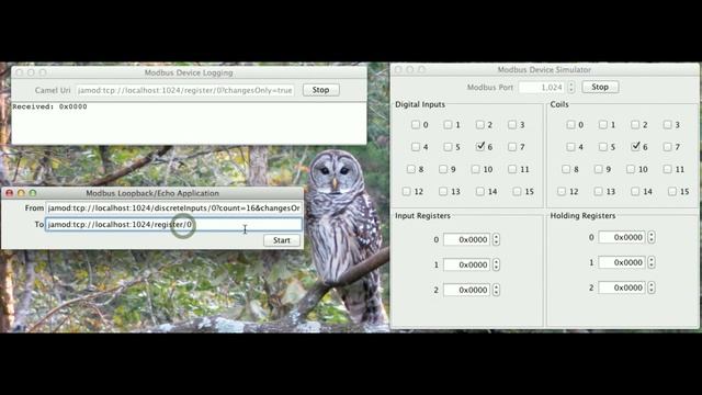 Camel-Jamod Loopback and Logging Demo смотреть онлайн