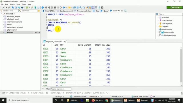Stored Procedures | MySql Tutorial смотреть онлайн