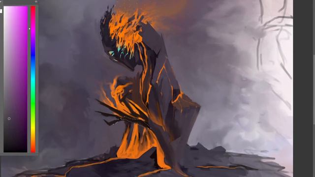 Fire Elemental SPEED PAINTING/TIMELAPSE - Tiziana F Ruiu смотреть онлайн