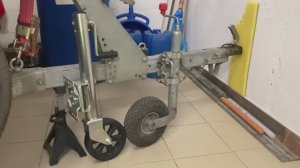 Опорное колесо для двухосного прицепа