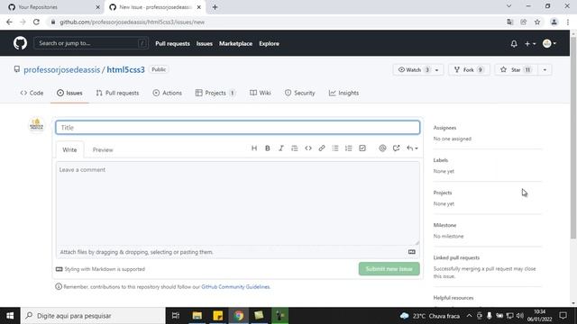 ? GitHub issues - Abrindo uma issue e integrando com GitHub projects kanban смотреть онлайн