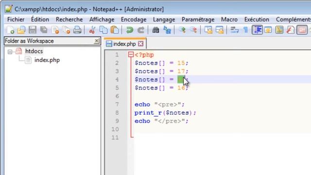 3-PHP5 Les Tableaux part 1 смотреть онлайн