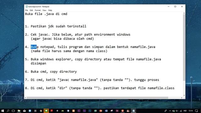 Buka file .java di Command Prompt (cmd) смотреть онлайн