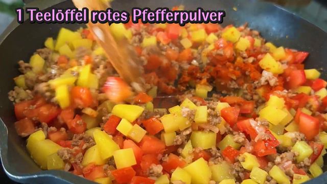 Gefüllte Paprika – ein einfaches und leckeres Rezept смотреть онлайн