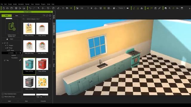 Cartoon Home Builder Vol.2 Kitchen & Dining Area смотреть онлайн