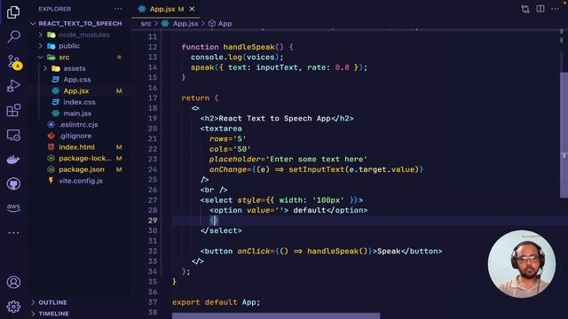 Text to Speech App using React | React project for Beginners | Text to Speech React app смотреть онлайн