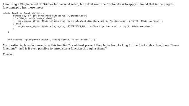 Wordpress: Remove a Plugin function through theme's function.php? (2 Solutions!!) смотреть онлайн